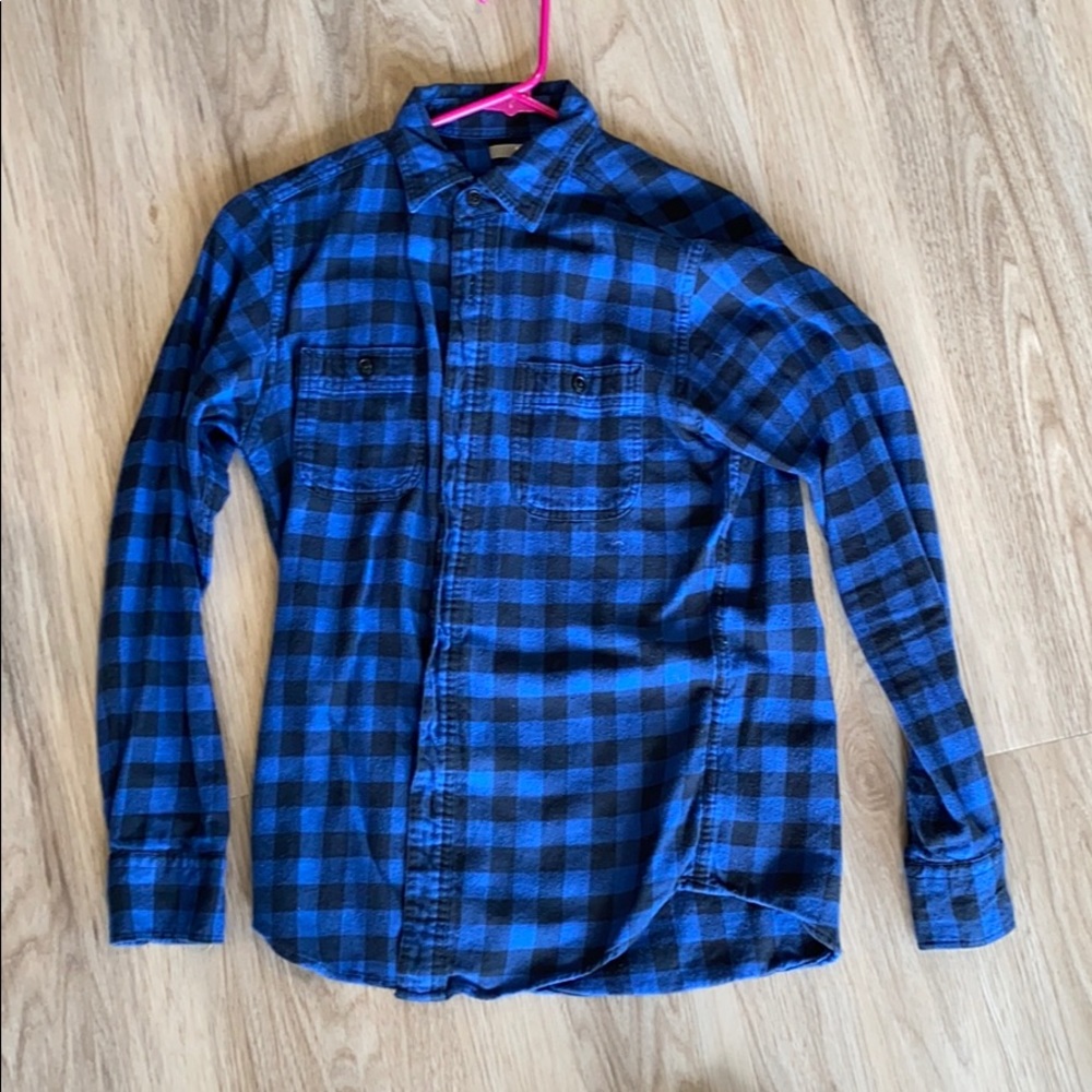 Uniqlo blue flannel